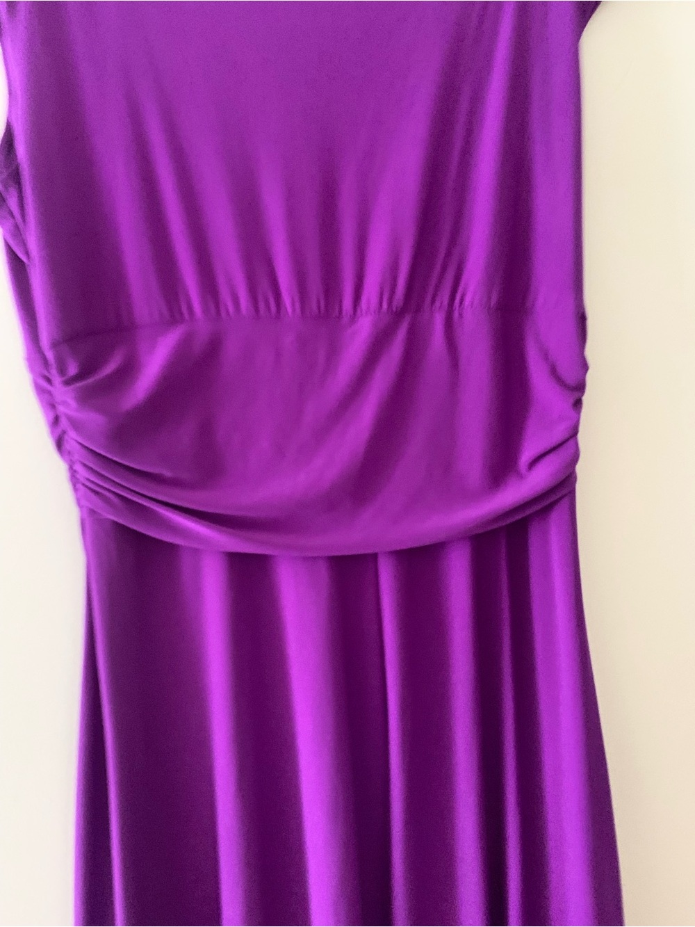 Chaps Vivid Purple Knot-Front Midi Dress - Picture 4 of 7